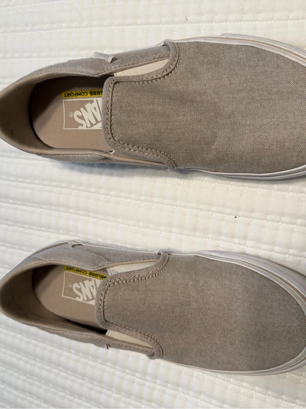 Casual Slip-On Canvas Shoes - Taupe